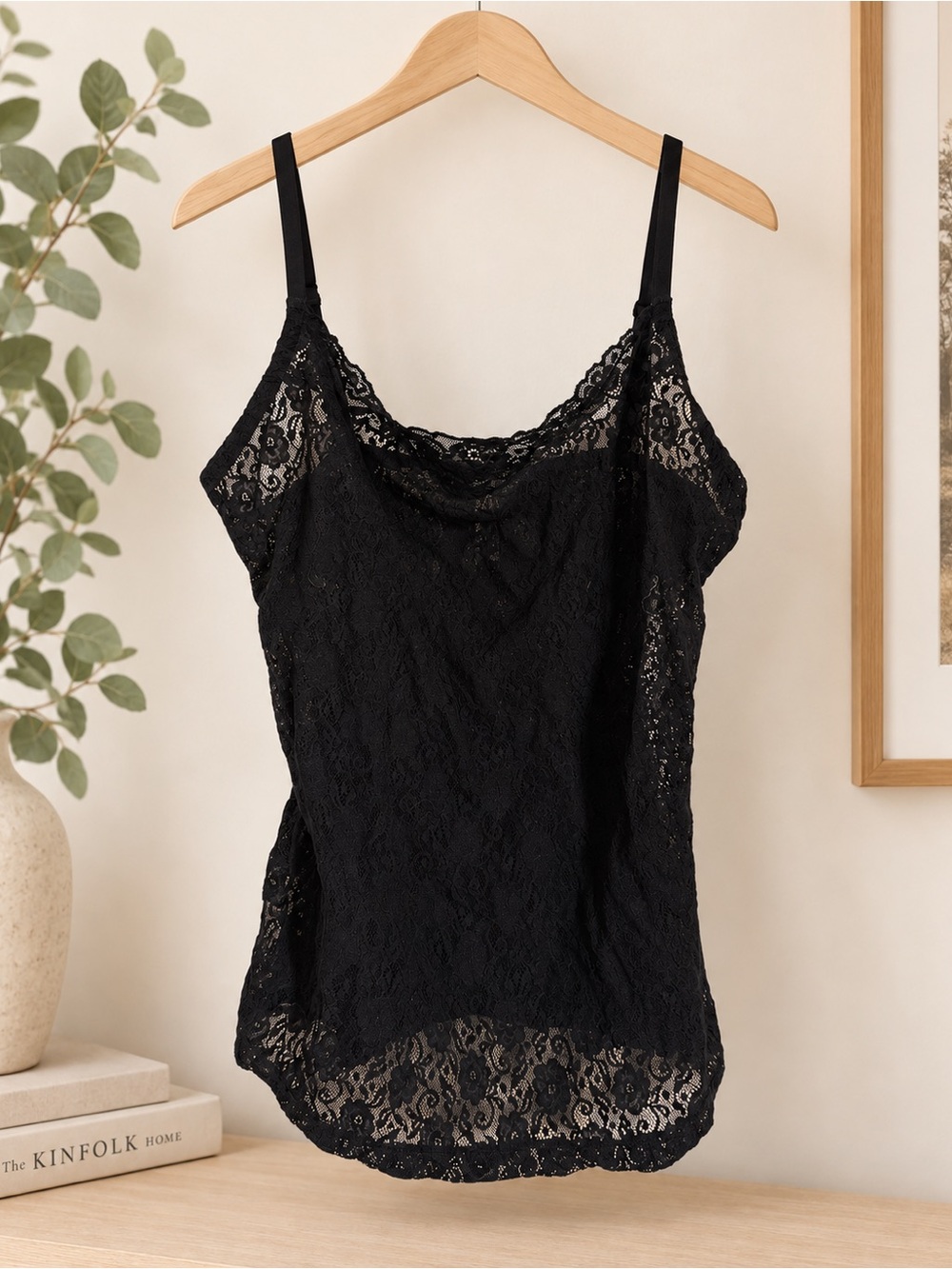 Cosabella Black Lace Camisole with Adjustable Straps